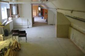 the green room end cleared of old walls